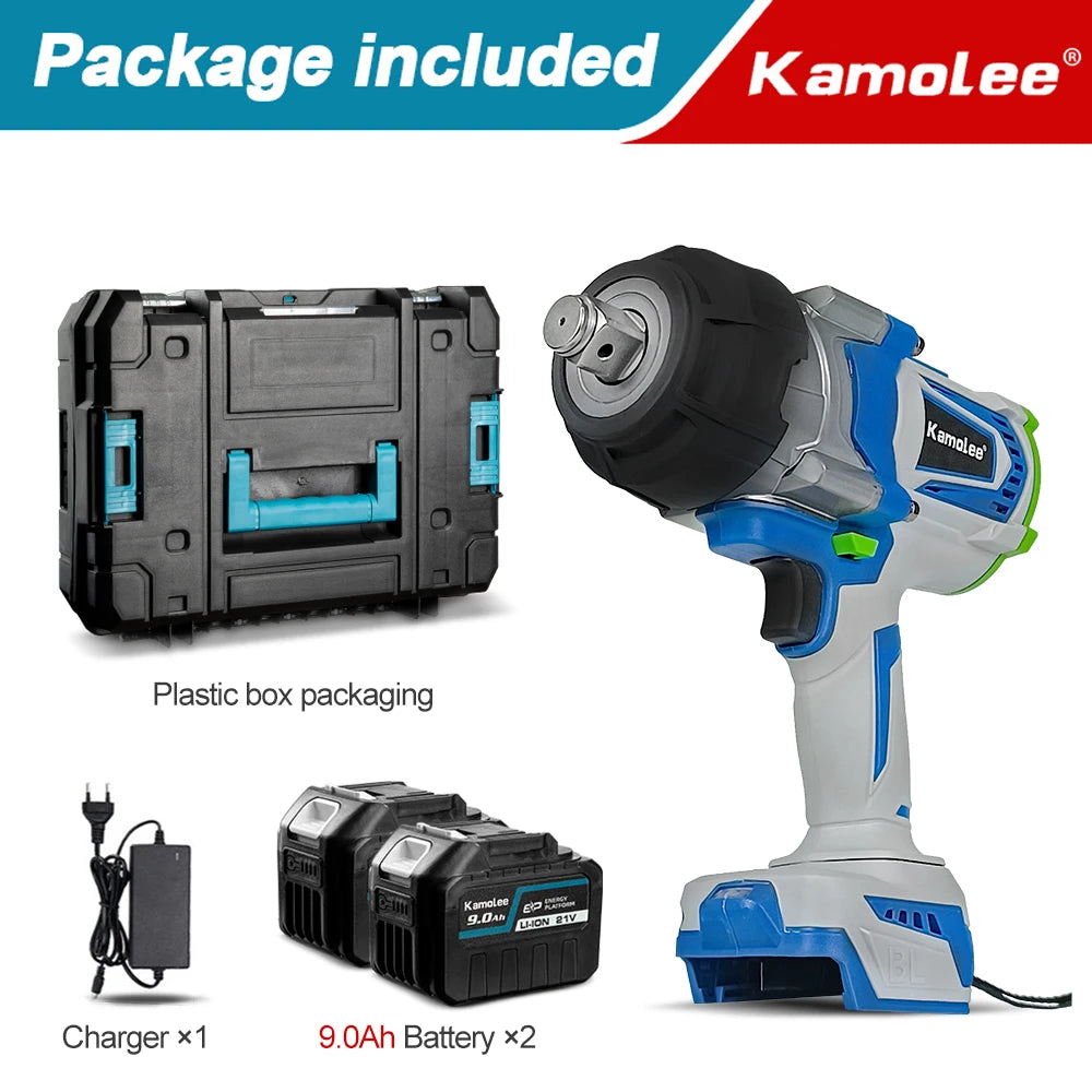 Kamolee-llave de impacto eléctrica sin escobillas, herramienta para batería Makita de 18v, 3/4 pulgadas, 4100NM