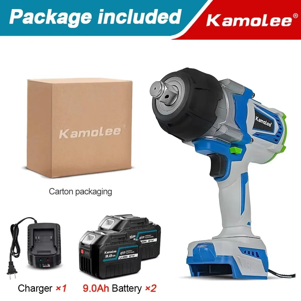 Kamolee-llave de impacto eléctrica sin escobillas, herramienta para batería Makita de 18v, 3/4 pulgadas, 4100NM